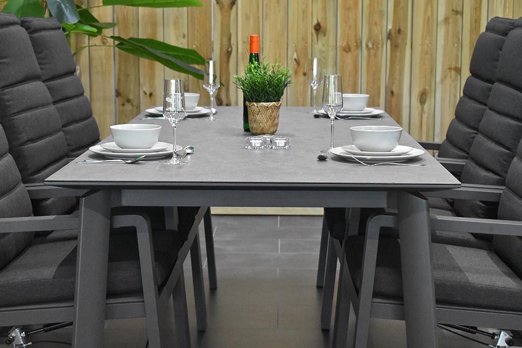 San Antonio tuintafel 220x100 keramisch - bladdetail - Outnest