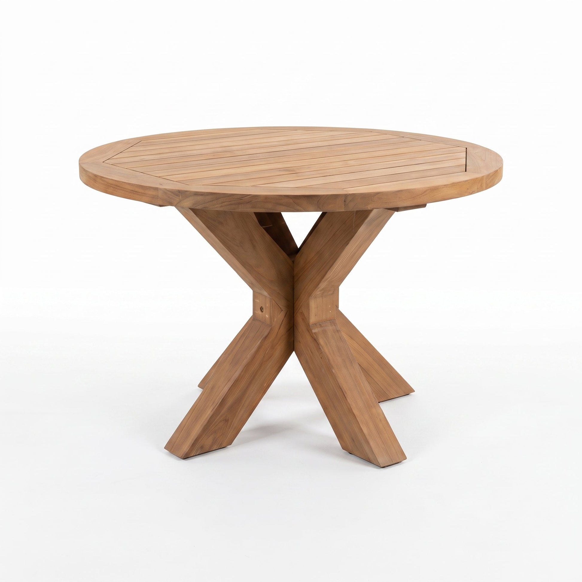Surakarta Ronde Tuintafel 120 cm in een sfeervolle tuin - Outnest tuinmeubelen
