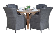 Surakarta-Darwin Tuinset 4 Personen - Rock Grey
