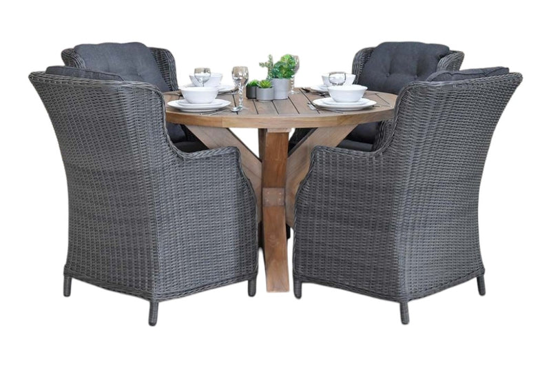 Surakarta-Darwin Tuinset 4 Personen - Rock Grey