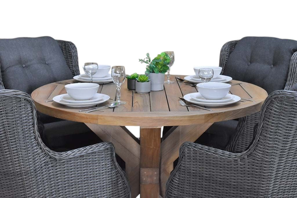 Surakarta-Darwin Tuinset 4 Personen - Rock Grey