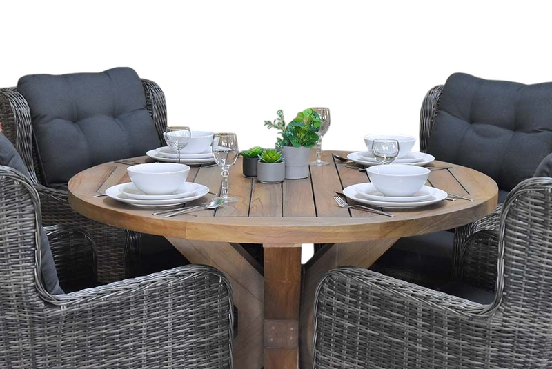 Surakarta-Delano Tuinset 4 Personen - Kobo Grey