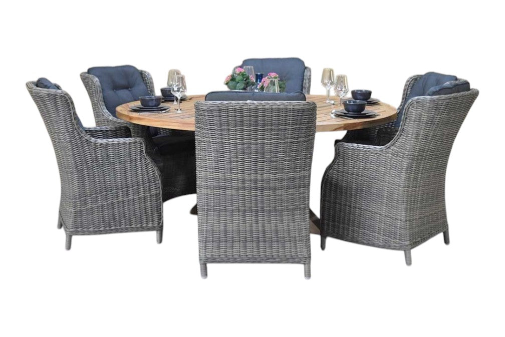 Surakarta-Darwin Tuinset 6 Personen - Kobo Grey