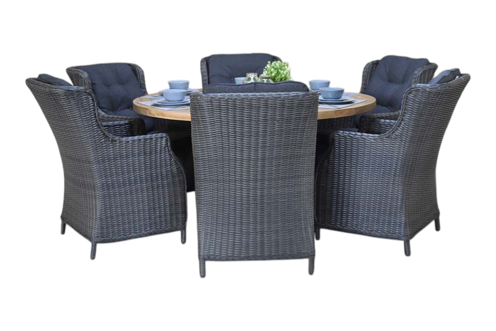 Surakarta-Darwin Tuinset 6 Personen - Rock Grey