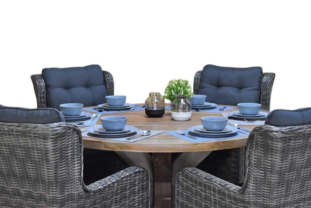 Surakarta-Delano Tuinset 6 Personen - Kobo Grey