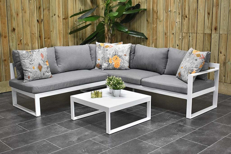 Tivoli Hoek Loungeset - White