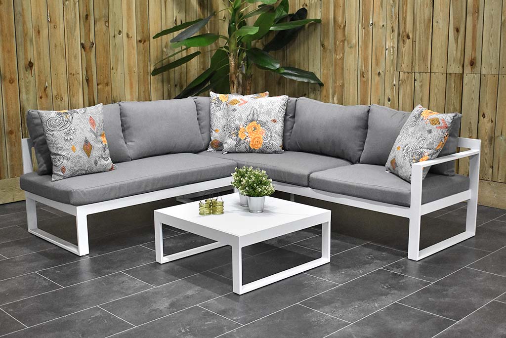 Tivoli Hoek Loungeset - White