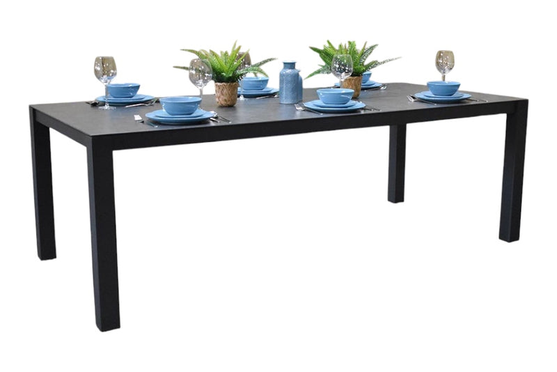 Outnest Veneto Tuintafel 220 Keramisch Dark Grey vooraanzicht