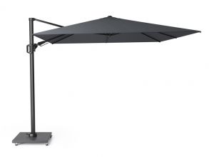 Platinum Challenger T2 3 x 3 m Zweefparasol Antraciet Incl. Granietenvoet en Beschermhoes SHOWROOMMODEL