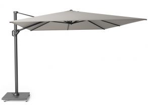 Platinum Challenger Zweefparasol T1 3 x 4 m Manhattan Grey Incl. Granietenvoet 120 Kilo en Beschermhoes