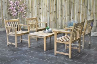 Alexander Rose Broadfield Loungeset Roblehout SHOWROOMMODEL
