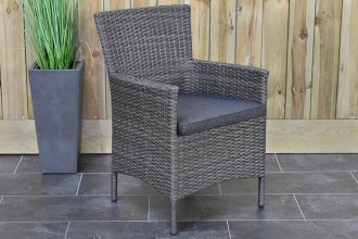 Aruba Dining Tuinstoel Dark Grey SHOWROOMMODEL