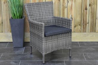 Aruba Dining Tuinstoel Natural Grey SHOWROOMMODEL