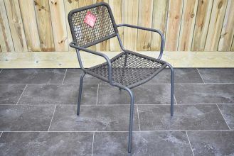 Bahama's Rope Dining Tuinstoel Stapelbaar Charcoal