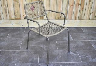 Bahama's Rope Dining Tuinstoel Stapelbaar Olive Green