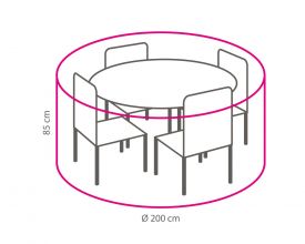 Beschermhoes Loungeset en Tuinset Rond 200 cm