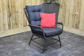 Carlton Lounge Tuinstoel Charcoal