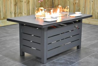 Cerreto Aluminium Vuurtafel met Keramischblad 145 Dark Grey