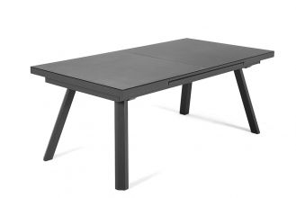 Corvia Uitschuifbare Aluminium Tafel met Keramischblad 200 / 300 Dark Grey MAANDAANBIEDING