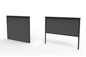 Viole Zijwand voor Aluminium Overkapping / Paviljoen 300 cm Dark Grey