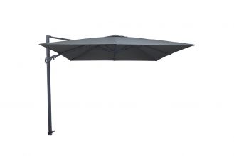 Madison Monaco Flex 3 Zweefparasol 3 x 3 m Grey Incl. Granietenvoet 90 Kilo en Beschermhoes