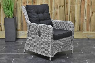 Lounge Tuinstoel Verstelbaar Madrid Light Kobo Grey