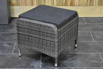 Menorca Hocker Two Tone Grey