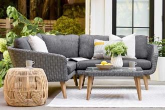 Mira Loungeset Hoekbank Lage Tafel Anthracite SHOWROOMMODEL