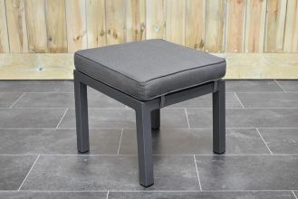 Oxford Aluminium Hocker Dark Grey