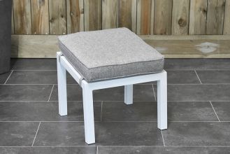 Oxford Aluminium Hocker White
