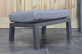 Pollencia Aluminium Hocker Dark Grey