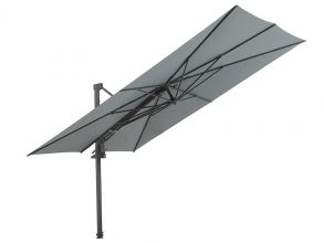 Madison Saint Tropez Zweefparasol 3,55 x 3 m Grey Incl. Granietenvoet 90 Kilo en Beschermhoes