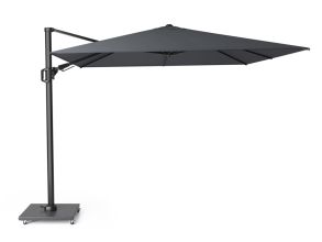 Platinum Challenger T2 3 x 3 m Zweefparasol Antraciet Incl. Granietenvoet en Beschermhoes