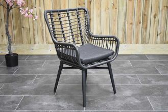 Alba Dining Tuinstoel Rock Grey