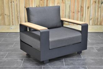Lounge Tuinstoel Aluminium Athene Black