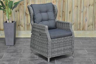 Barcelona Verstelbare Dining Tuinstoel Kobo Grey