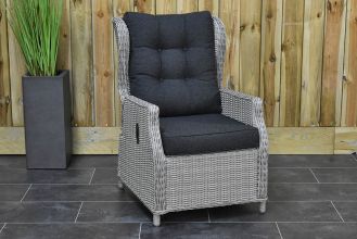 Lounge Tuinstoel Verstelbaar Barcelona Light Kobo Grey
