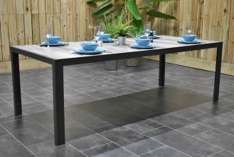 Tuintafel Bergamo 225 Keramisch Blad Dark Grey