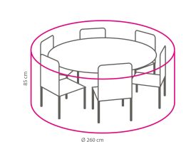 Beschermhoes Loungeset en Tuinset Rond 260 cm