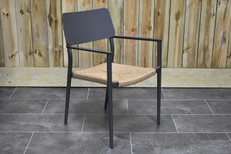 Chester Dining Tuinstoel Antracite WINTER AANBIEDING