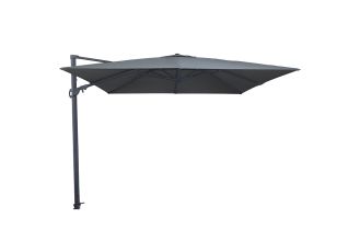 Madison Monaco Flex 3 Zweefparasol 3 x 3 m Grey Incl. Granietenvoet 90 Kilo en Beschermhoes SHOWROOMMODEL