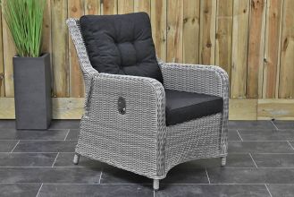 Lounge Tuinstoel Verstelbaar Madrid Light Kobo Grey