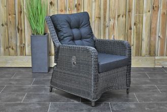 Lounge Tuinstoel Verstelbaar Madrid Rock Grey