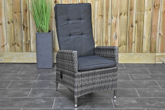 Menorca Verstelbare Dining Tuinstoel Two Tone Grey