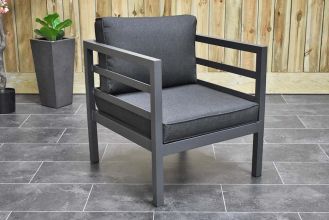 Lounge Tuinstoel Aluminium Nevada Dark Grey