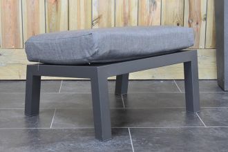 Pollencia Aluminium Hocker Dark Grey