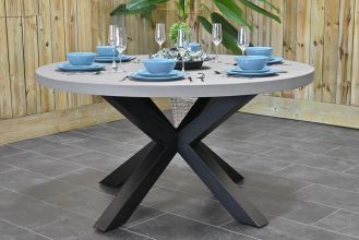 Tuintafel Rond Voula 130 Polystone