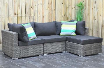 Boston Loungeset Chaise Longue Natural Grey