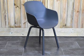 Bristol Aluminium Kunststof Dining Tuinstoel Anthracite SHOWROOMMODEL