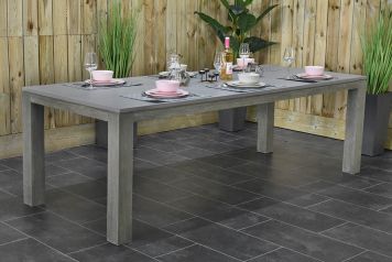 Cancun Tafel 240 Polystone Vintage Antique Grey